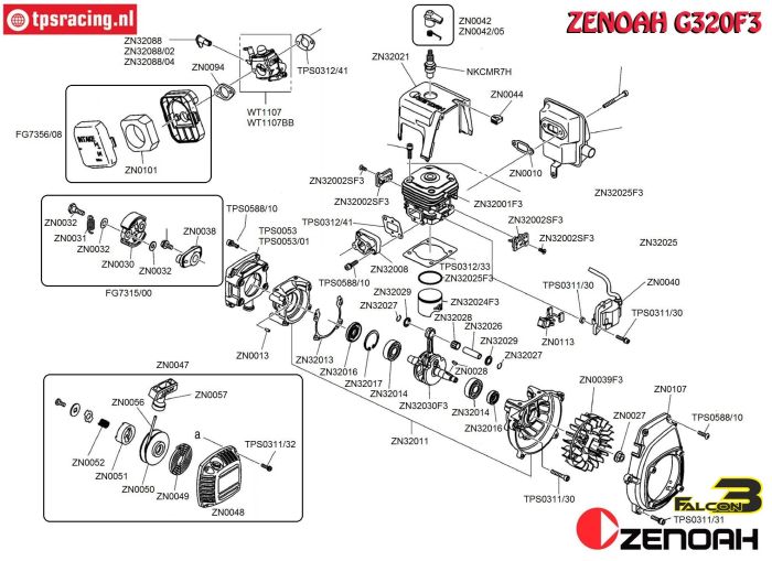 Building Plan Zenoah G320F3 Falcon3