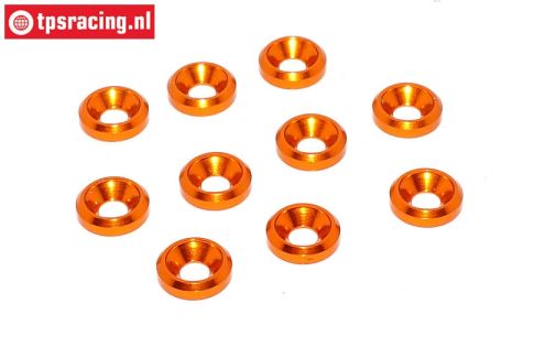 TPS1233/04 Countersunk ring Ø3 mm Orange, 10 pcs.
