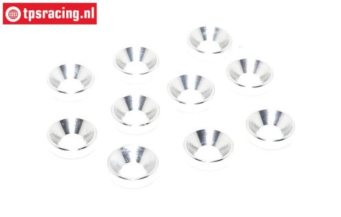 TPS1234/03 Countersunk ring Ø4 mm Silver, 10 pcs.