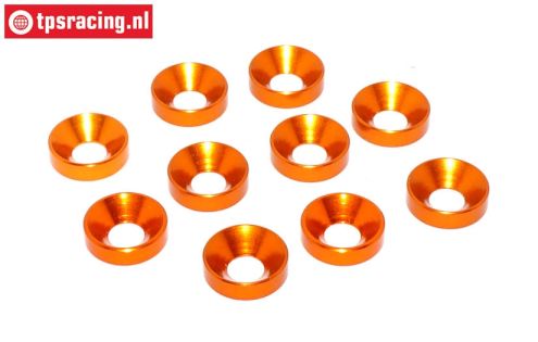 TPS1235/04 Countersunk ring Ø5 mm Orange, 10 pcs.