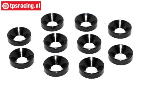 TPS1235/02 Countersunk ring Ø5 mm Black, 10 pcs.