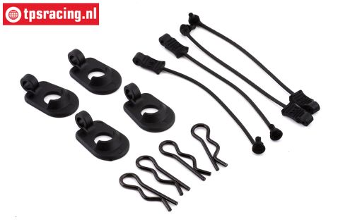 ARA390294 ARRMA Body clip with rubber 1/5, 4 pcs.