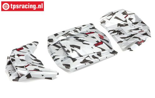ARA411022 ARRMA Fireteam Body White Camo, set