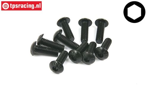BWS56018 Button Head Screw M4-L12 mm, 10 pcs