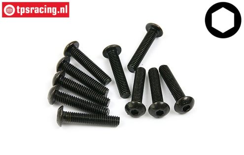 BWS56020 Button Head Screw M4-L20 mm, 10 pcs