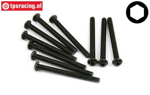 BWS56024 Button Head Screw M4-L40 mm, 10 pcs