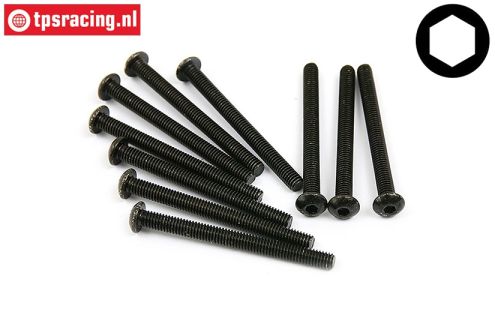 BWS56025 Button Head Screw M4-L45 mm, 10 pcs