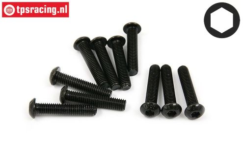 BWS56033 Button Head Screw M6-L30 mm, 10 pcs