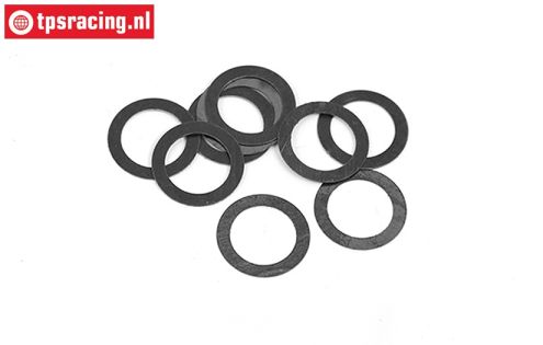 BWS56064 Steel Shim ring Ø9-Ø13-H0,3 mm, 10 pcs