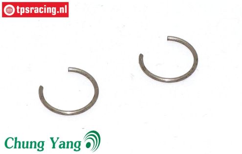CY0311/07 Gudgeon clips CY Ø9,5 mm, 2 pcs.