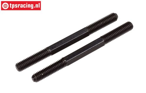FG10025 Steel threaded rod M6-L73 mm, 2 pcs
