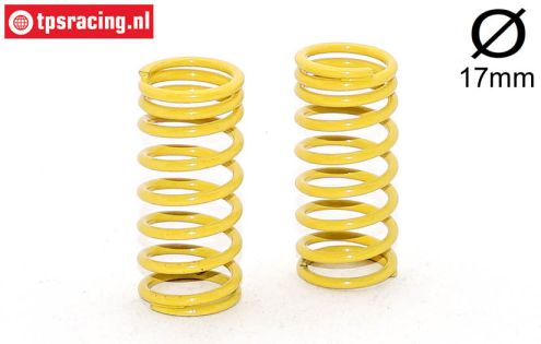 FG10192 Progres. spring yellow Ø17-Ø2,3-L48 mm, 2 pcs.