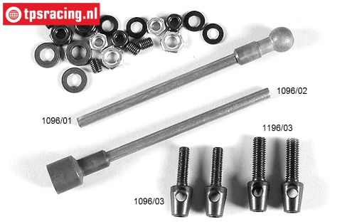FG1196 Stabilizer front 1/5 2WD, Ø5,0 mm, Set