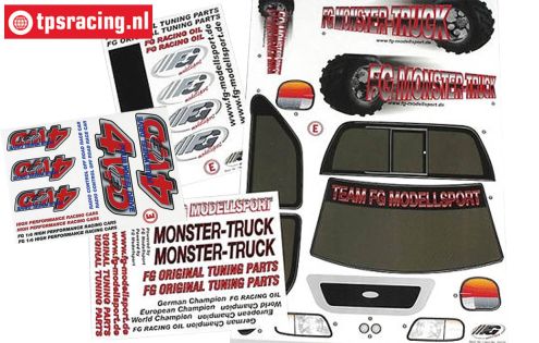 FG26155/01 Decals FG 1/6 Truck 2WD, Set