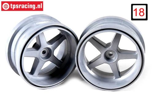 FG3105/01 Rims 1/6 Silver Ø120-B60 mm, 2 pcs.