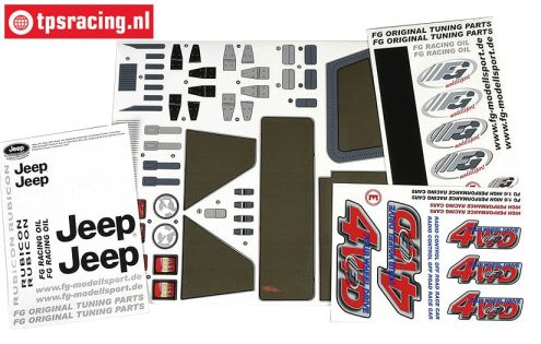 FG46155 Decals FG Jeep 4WD, Set