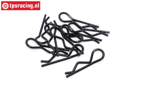 TPS6013/10 TPS Body Clips Black, 10 pcs.