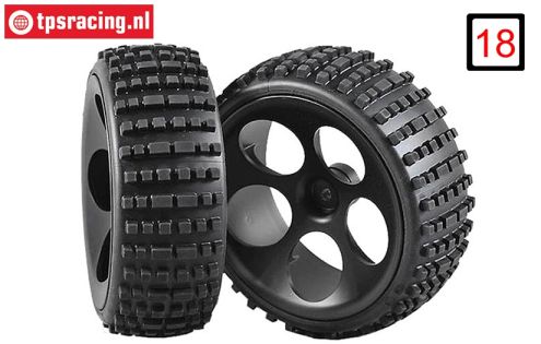 FG60215/06 Buggy tires M glued Ø180-B60 mm, 2 pcs.