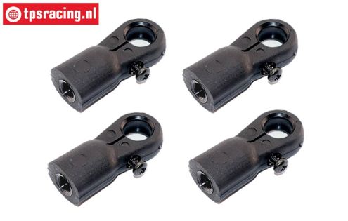 FG6029/04 Ball-and-Socket adjustable M6-Ø10 mm, 4 pcs.