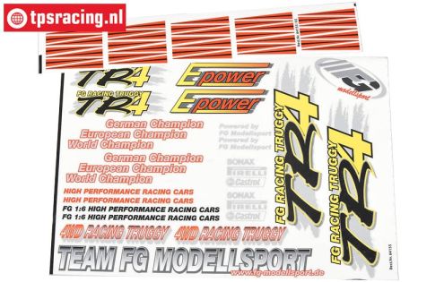 FG64155 Team Decals TR4 Truggy, Set