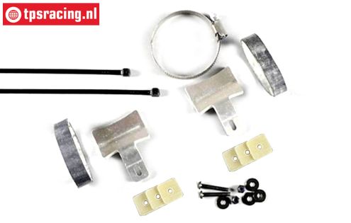 FG67299/03 Aluminum exhaust mount Leopard, Set