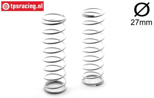FG67300 Shock spring white Ø27-Ø2,2-L105 mm, 2 pcs.