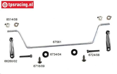 FG67560 Stabilizer rear 4WD Sports-Line Ø4,0 mm, Set