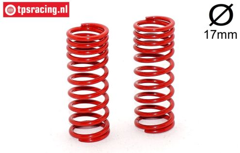 FG7194 spring progressive red Ø17-Ø2,4-L58 mm, 2 pcs.