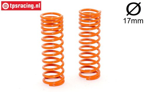 FG7196 spring progressive Orange Ø17-Ø2,2-L68 mm, 2 pcs.