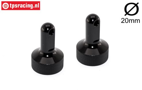 FG7212/02 Shock upper cap long Ø20 mm, 2 pcs.