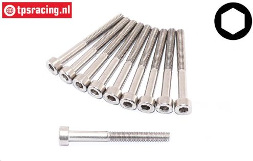 TPSM330 Socket Head Screw M3-L30 mm Stainless steel, 10 pcs
