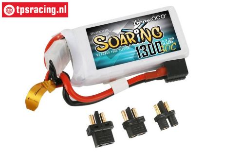 GA1300S Gens Ace Soaring 1300 mAH 11,1V 3S 30C, 1 pc.