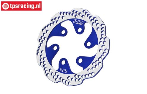 MX010/DISK-B PROMOTO Alu brake disc rear blue, 1 pc