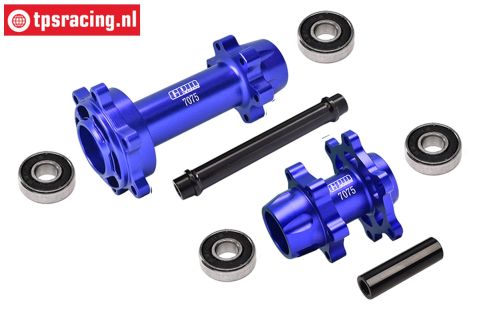 MX0067-B PROMOTO Alu-wheel axle fr-rr Bleu, set