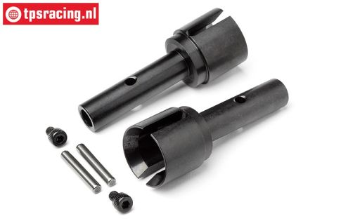 HPI104967 Steel wheel axle SHD, 2 pcs.