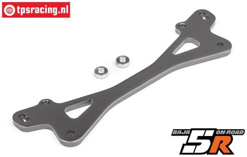 HPI115759 Rear shock mount plate 5R gun metal, 1 pc.