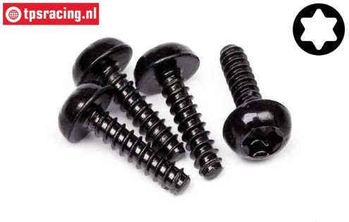 HPI15495 Button head self tapping screw Ø4-L16 mm, 4 pcs.