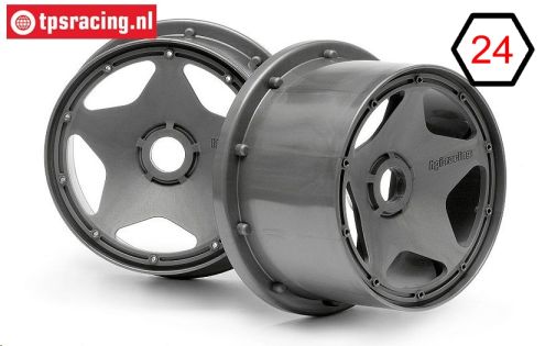 HPI3227 Rims Gun-Metal, 2 pcs