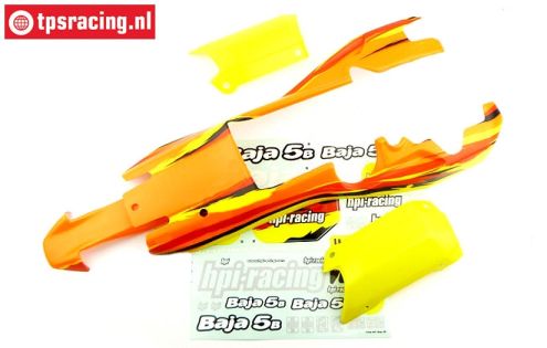 HPI7766 Body Painted Orange-Yellow-White, Set