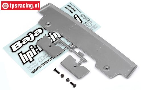 HPI85295 Rear Wing 5T-1 Silver, Set