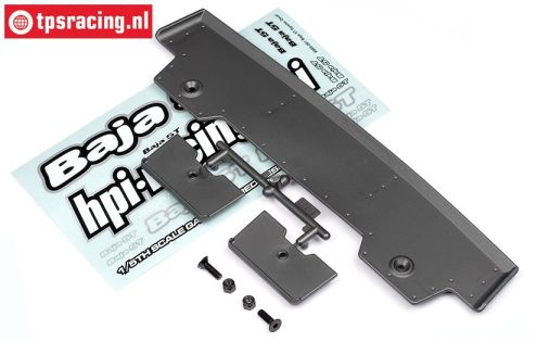 HPI85296 Rear Wing 5T-1 Gun Metal, Set