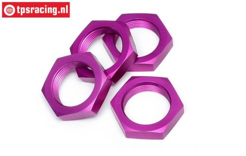 HPI86468 Wheel nut Purple Ø24 mm, 4 pcs