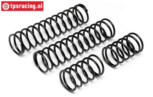 HPI86762 Shock spring rear Black, 2 pcs.