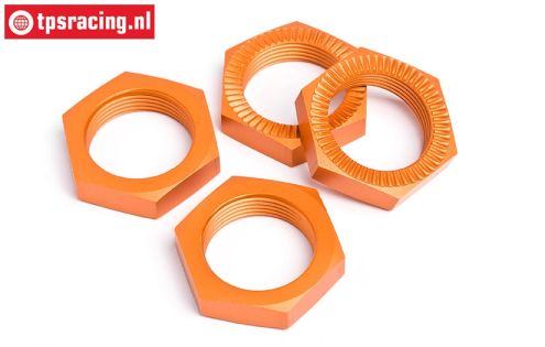 HPI87494 Wheel nut Orange Ø24 mm, 4 pcs.