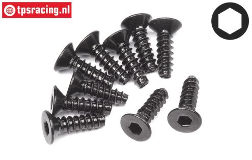 HPI94304 Countersunk Self tapping screw Ø3-L10 mm, 10 pcs.