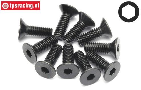 HPI94530 Countersunk Head Screw M4-L12 mm, 10 pcs