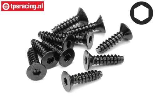 HPI94631 Countersunk tapping screw Ø4-L15 mm, 10 pcs.