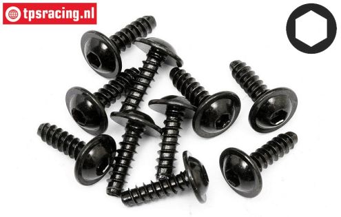 HPIZ562 Self tapping-flanged screw Ø2,6-L10 mm, 10 pcs.