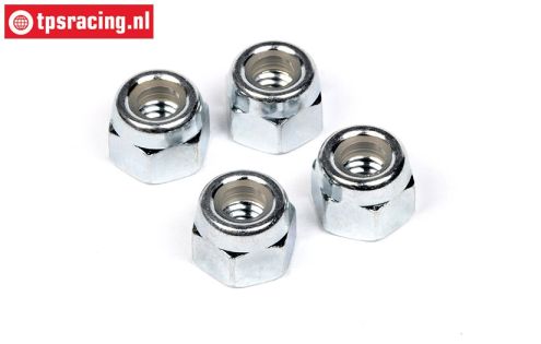 HPIZ664 Steel Lock nut M4, 4 pcs.