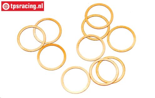 HPIZ891 Shim Washer Ø10-Ø12-H0,1 mm, 10 pcs